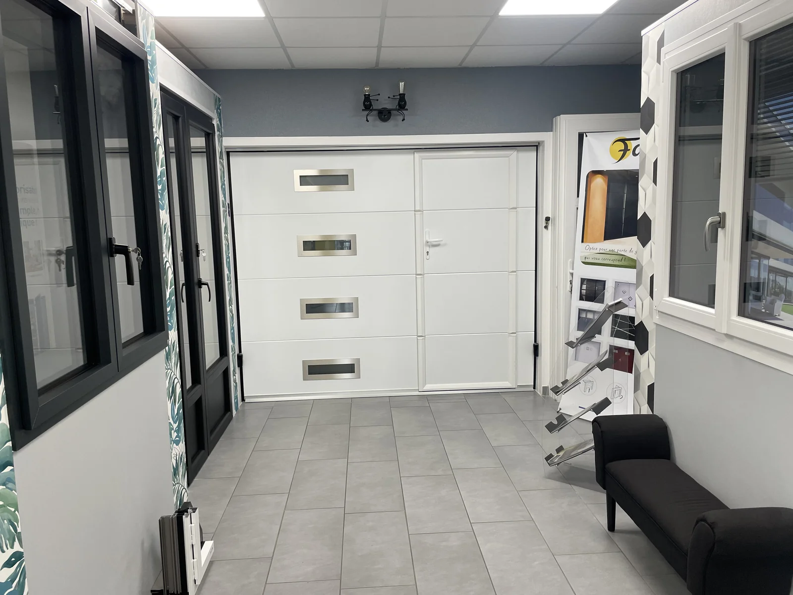 Showroom MULTIPOSE — modèles volets et stores
